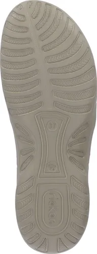 Riemchensandale mit Keilabsatz in Fuchsia - Wanderschuhe - RIEKER-Sandale aus Nubuklederimitat mit Gummizügen für optimalen Tragekomfort