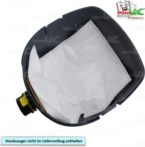 MisterVac Staubsaugerbeutel 10 Stück kompatibel mit Kärcher T 7, T7/1