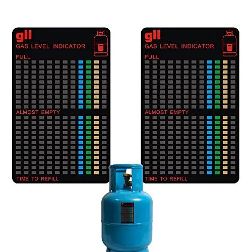 Magnetische Gasflaschen Füllstandsanzeige 2er-Set | gasfüllstandsanzeiger für gasflaschen wohnmobil, für Propangasflaschen und Butangasflaschen für Küche Grillen Im Freien