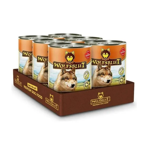 Wolfsblut Wide Plain Adult - Nassfutter mit Pferd 6x395g für Hunde - Leckeres Nassfutter für Hunde, 6x395g. Mit hypoallergener Rezeptur, getreidefrei und ohne künstliche Zusatzstoffe. Ideal für sensible Hunde mit besonderen Ernährungsbedürfnissen. Schonend gegart für beste Qualität.