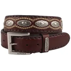 Sendra Boots Ledergürtel 7606-Braun - Hochwertiger Ledergürtel aus robustem Vollrindsleder in Antik-Optik, ideal für stilvolle Outfits. Mit austauschbarer Gürtelschnalle und praktischem Reisesäckchen.