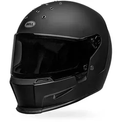Bell Eliminator 06 Integralhelm schwarz, S - Motorradhelm aus Fiberglas mit klaren Visier und Pinlock Anti-Beschlag, herausnehmbaren Komfort-Innenfutter und integrierten Lautsprechertaschen für maximalen Fahrkomfort.