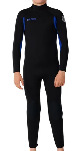 RIP CURL KIDS TRAD 3/2 BACK ZIP Full Suit 2026 blue - 12