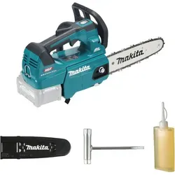 Makita UC002GZ Elektrische Akku-Kettensäge 25 cm - Perfekte Akku-Kettensäge für präzise Schnitte, leicht und handlich mit nur 3,4 kg. Ideal für Gartenarbeiten, Akku und Ladegerät nicht enthalten.