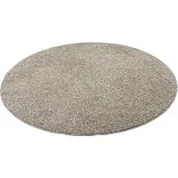 Snapstyle Hochflor Teppich Anthrazit 133x133 cm - Hochflor Teppich aus der Mona Mix Kollektion, weich und pflegeleicht, ideal für alle Wohnbereiche und geeignet für Fußbodenheizung.