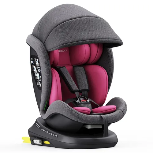 XOMAX 946i Auto Kindersitz drehbar 360° - Moderne Kindersitze mit 360° Drehfunktion und ISOFIX, ausgestattet mit Alarmsystem für maximale Sicherheit. Geeignet für Kinder von 0 bis 36 kg (0-12 Jahre).
