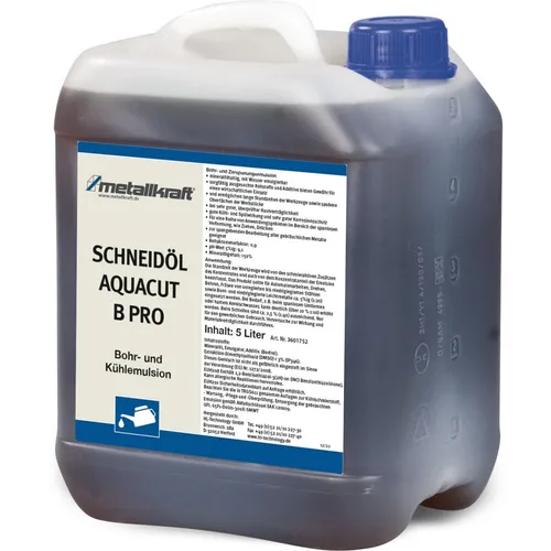 Produktbild Metallkraft 3601752 Bohr- und Zerspanungsemulsion AQUACUT B Pro, 5 l