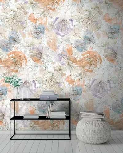 A.S. Création Fototapete Aquarell Dreams in orange von A.S. Création