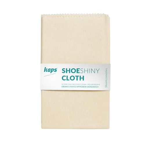 Kaps Schuhputztuch 100% natürlicher Baumwolle | Zum Schuhepolieren | Verursacht keine Kratzer & verleiht Schuhen ein spiegelblank poliertes Äußeres | 1 Stück