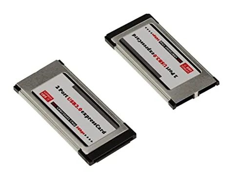 KALEA-INFORMATIQUE Express Card 34mm EXPRESSCARD 34 zu USB 3.0 2 Ports USB3 SUPERSPEED 5G mit Chipsatz NEC D720202