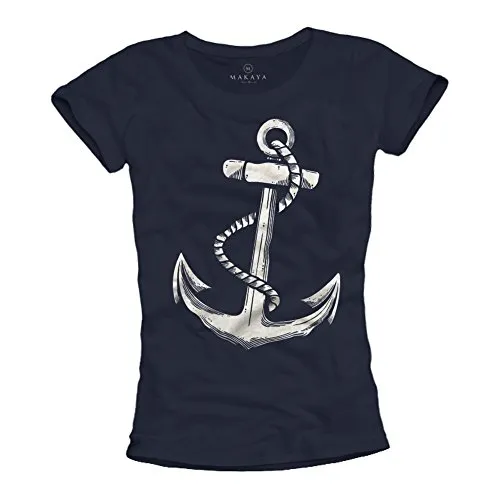 Produktbild Ausgefallenes Damen T-Shirt mit Anker Aufdruck