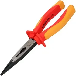 Gerade Maulzange 200 mm. Isolierte Griffe aus Chrom-Vanadium-Stahl