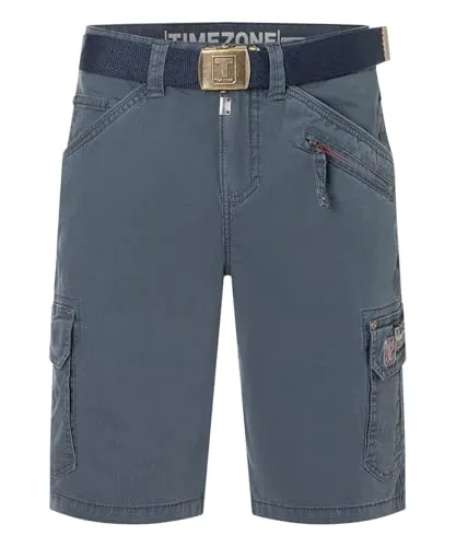 Timezone Herren Cargo Bermuda Shorts RYKERTZ Washed Blue von TIMEZONE