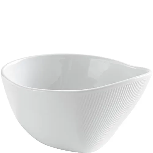 KAHLA 026912A90002C O - The better place Schale oval 0,50 l weiß ovale Suppenschüssel, hochwertige Schüssel aus Porzellan, Schüssel mit Relief, Salatschüssel, große Schüssel, Fine Dining Geschirr