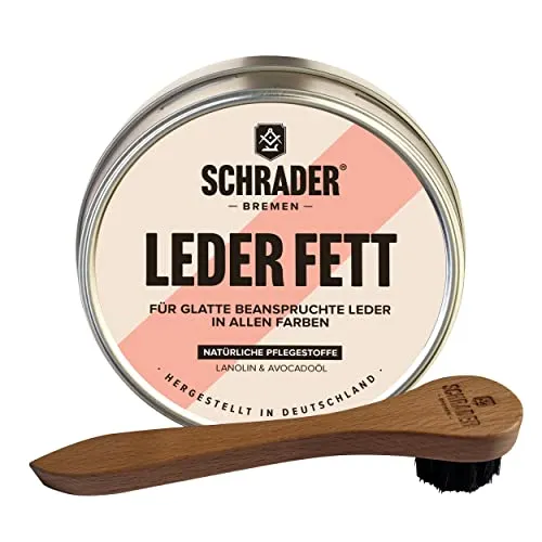 Schrader Lederfett farblos in weiß von Schrader Bremen