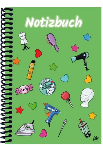 E&Z Verlag GmbH | A 5 Notizbuch Manga Items, grün, kariert | Deutsch (2023)
