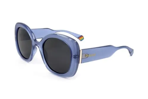 Polaroid Pld 6190/s MVU/M9 AZURE Sunglasses Women's Polycarbonate, Standard, 52