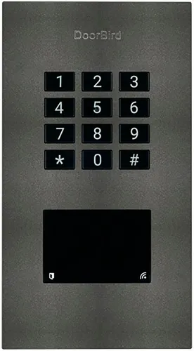DoorBird Zutrittskontrollsystem A1121 Unterputz Edelst., DB 703 - Zutrittskontrollsystem für sichere Zugangskontrolle, IP-basiert und ideal für Stand-Alone-Installationen in Wohn- und Gewerbeimmobilien.
