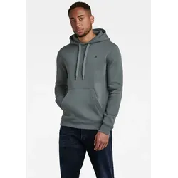 G-STAR Herren Premium Core Hooded Sweatshirt, Grau - Kapuzenpullover für Herren mit überkreuzter Vorderseite, Kängurutasche und stylischer G-STAR Stickerei – ideal für lässige Outfits.