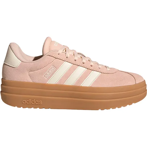 ADIDAS Damen Freizeitschuhe VL Court Bold - Stylische adidas VL Court Bold Freizeitschuhe mit niedriger Silhouette und trendiger Plateausohle. Das robuste Leder-Obermaterial und die Gummiaußensohle bieten optimalen Komfort für jeden Tag.
