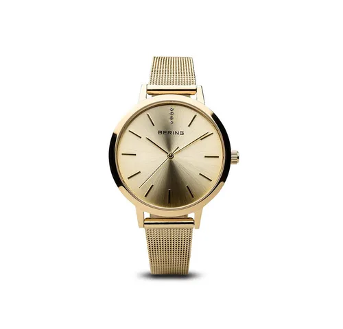 Bering Quarzuhr Classic gold glänzend 13434-333 - Armbanduhren mit elegantem gold glänzendem Gehäuse und Saphirglas, ideal für stilvolle Anlässe und täglichen Tragekomfort.