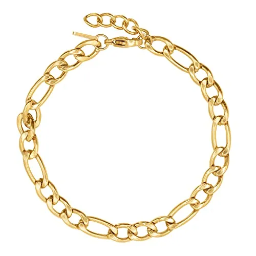 Heideman Premium Armband Gold, Damen Gliederarmband aus langlebigem Edelstahl, Wasserfester Schmuck, Länge verstellbar 17-20 cm