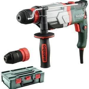 Metabo Bohrhammer UHEV 2860-2 Quick - 1100 W, SDS+ mit 3,4 Joule Schlagkraft, perfekt für Bohren, Hammerbohren und Meißeln in Beton und Holz