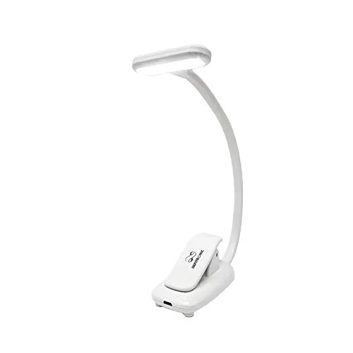 Infitronic 9 LEDs Wiederaufladbare Notenpultleuchte Notenpultlampe Klavierlampe Leselampe Buchlampe Dimmbar 3 Farbmodi (weiß)