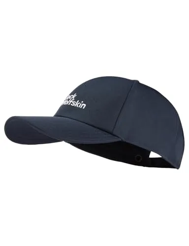 Jack Wolfskin Herren Cap in Dunkelblau - Herren-Cap aus 100% Baumwolle, verstärkter Schirm und praktischer Metallclip-Verschluss für optimalen Tragekomfort.