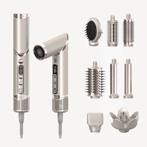 COOL-i Airstyler 8 in 1, 1400W Heißluftbürste mit Diffusor & Lockenaufsatz