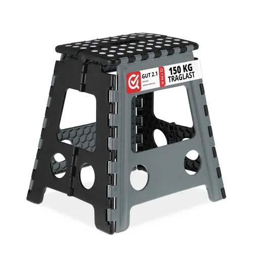 Klapphocker faltbar Sitzhocker Campinghocker Badhocker Kunststoff Falthocker