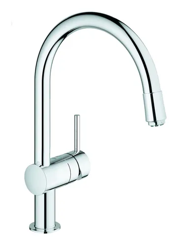 Grohe Minta Einhand-Spültischbatterie Niederdruck - Hochwertige Chrom-Oberfläche - Armaturen mit hohem Auslauf für mehr Bewegungsfreiheit beim Spülen und eine elegante, langlebige Chrom-Oberfläche.