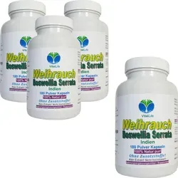 Weihrauch Kapseln Boswellia Serrata 720 mg - Natürliche Weihrauch Kapseln aus 100% Boswellia Serrata, ohne Zusatzstoffe und Füllstoffe. Ideal für Ihre tägliche Ergänzung und Rückstands-kontrolliert. 720 Kapseln für eine einfache Einnahme.
