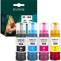 Patronen für Epson 104 XL drei Satz T104 ️️ ECOTANK ET 2710 ET 2715 ET 2720 ️