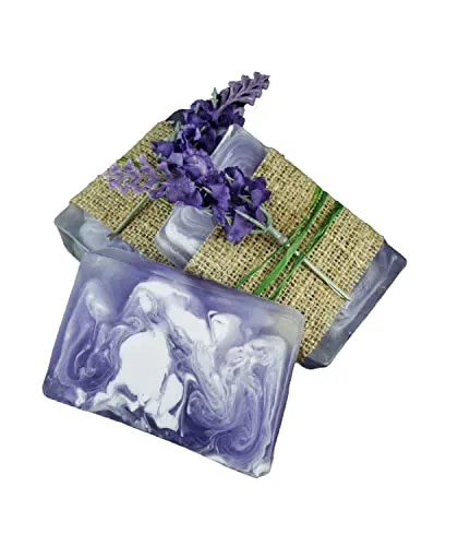 Nesbel Glycerin Seife Duftseife Lavendel mit Ziegenmilch Handmade 100 g
