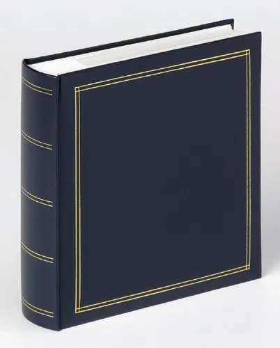 Walther Fotoalbum ME-138-L Memo-Album Monza für 200x10x15cm blau
