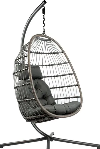 osoltus Hängesessel Hängeei Gartenlounger XL Pura - Hängesessel für Garten und Balkon, mit wetterfestem Korb und platzsparendem Design. Genießen Sie Schwerelosigkeit und entspanntes Schwingen!