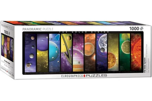 Puzzle 1000 Teile Panorama Puzzle - Puzzle - Das Sonnensystem, Puzzleteile