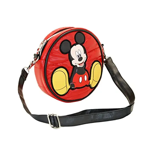 Disney Unisex 03931 Padding Runde Schultertasche Shoes, Rot, Einheitsgröße