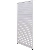 BERLINLODGE Lamellenwand Für Pergola HxB 220x90 Lamellenpaneel Modul Paneel Seitenwand Weiß Aluminium