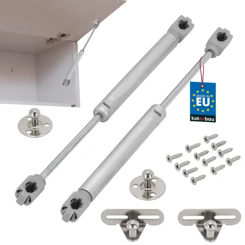 KOTARBAU® 2er Set Möbel Gasdruckfeder 100 N - Sonstige Badausstattung, ermöglicht sanftes Öffnen und Schließen von Klappen und Türen in verschiedenen Möbeln.