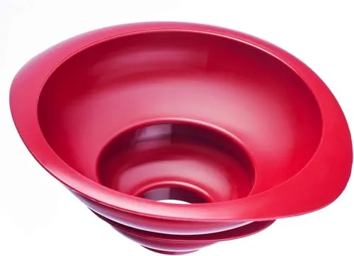 Westmark 2 Einmach-/Marmeladen-Trichter, Trichter-Set, Einfüllstutzen-Durchmesser: 4,2/7,5 cm, Kunststoff, Rot, 11552270