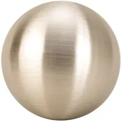 Geschenkestadl Dekokugel Dekokugel silber gebürstet Teichkugel Rosenkugel Edelstahl 4 Größen Ø 10 cm
