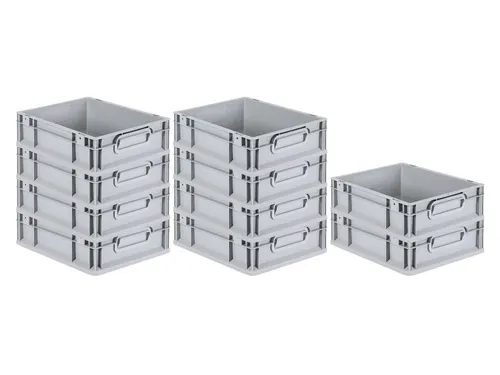 PROREGAL® Stapelbox SparSet 10x Eurobox NextGen Economy von PROREGAL®