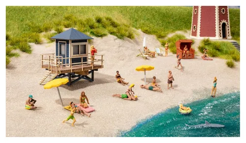 NOCH 14265 H0 Rettungsschwimmer-Turm - Modelleisenbahn-Gebäude, detailgetreu und perfekt für realistische Landschaftsgestaltung