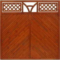 Sichtschutzzaun Toulon 180 cm x 180 cm Teak