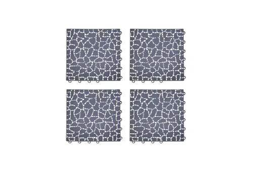 HTI-Living Outdoor-Bodenplatte Bodenplatte 4-teilig Nessa Stone, Set, 4-St., 4 Bodenplatten, Terrassenplatte Gehwegplatte