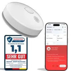 SMART Rauchmelder funkvernetzt mit Smartphone App