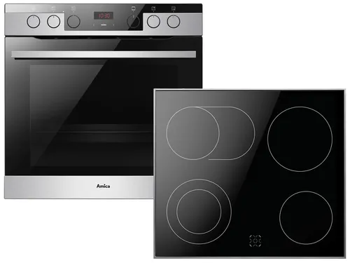 Amica EHCX 933 600 E Set Einbauherd + Glaskeramikkochfeld