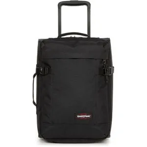 Eastpak TRANVERZ XXS Koffer - 28 L, Schwarz - Koffer mit zwei Fächern und Reißverschlusstasche, ideal für Kurztrips. Robustes 100 % Polyester, Teleskopgriff und leichtgängiges Rollensystem für besten Komfort.